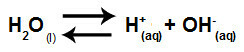Equation representing the hydrolysis of strong acids and bases