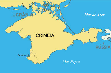 Location map of the province of Crimea