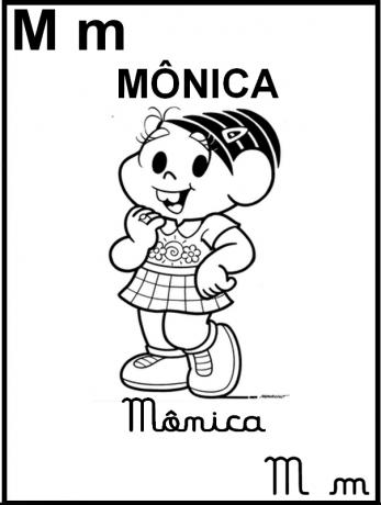 ตัวอักษร Turma da Mônica - Letter M จาก Magalí