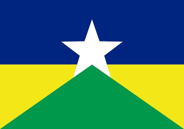 Bendera Rondônia, negara bagian utara.