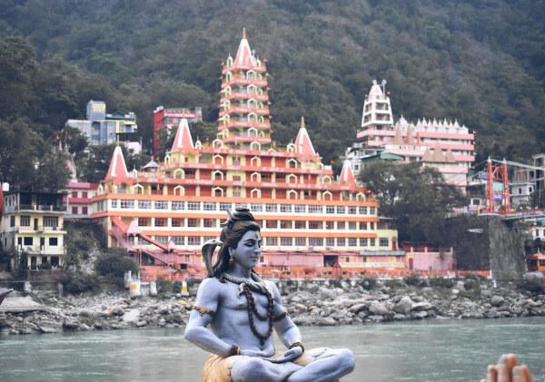 Landscape in Rishikesh, in the Indian state of Uttarakhand.