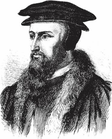 John Calvin elaborated a religious doctrine that stated that God had already established who would be saved and who would be condemned. 