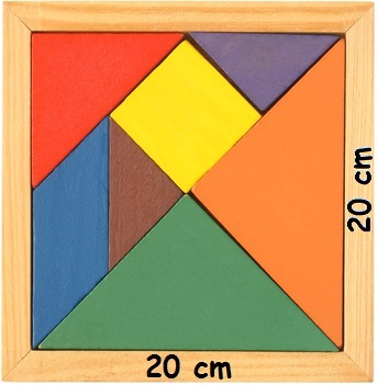 This square corresponds to the previous figure, the area of ​​both are equal