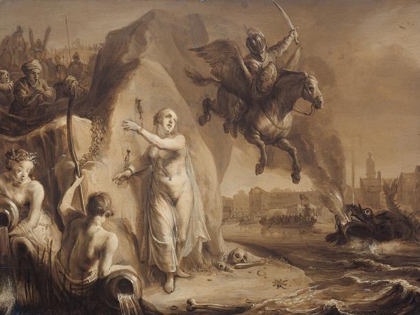 Painting of Perseus and Andromeda