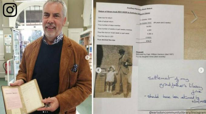 Rented book returned to library after 84 years in UK