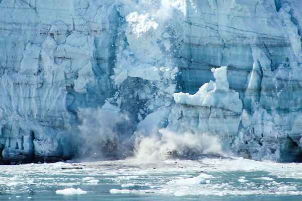 Lo scioglimento dei ghiacciai causerà l'innalzamento del livello del mare.