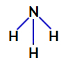 Ammoniak-Strukturformel