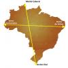 Lokalizacja Brazylii. Pozycja i lokalizacja Brazylii