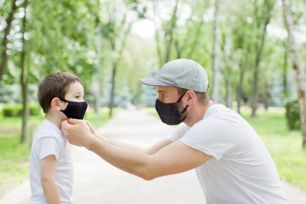 Parents should guide their children about mask use and help them while they are very young.