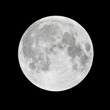De maan is een secundaire lichtbron