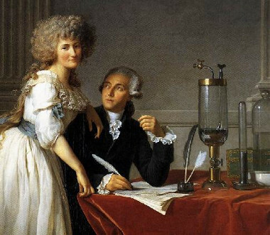 Lavoisier ve eşi ve asistanı Marie Anne