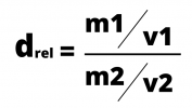 Formula 2 relative density