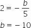 Exemple d'équation segmentaire de la droite