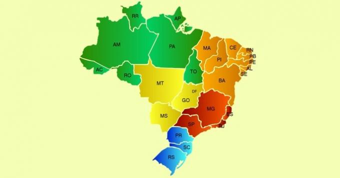 Forkortelser av brasilianske stater