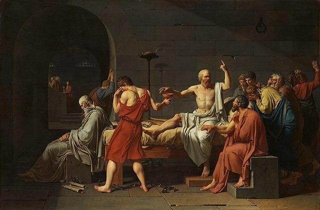 Jacques-Louis David'in Sokrates'in Ölümü (1787)