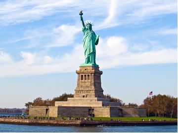 The Statue of Liberty may suffer corrosion from being in a marine environment